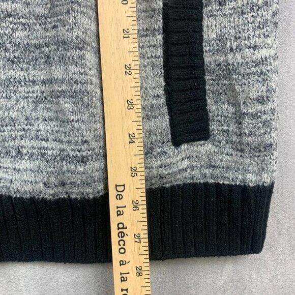 American Eagle  Sweater  (Fits Large) Gray Heather Button Up Long Sleeve - Picture 5 of 6